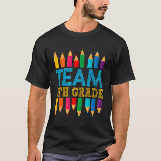 Cute Team 5: Klass Lärare Student Kids tillbaka ti T Shirt