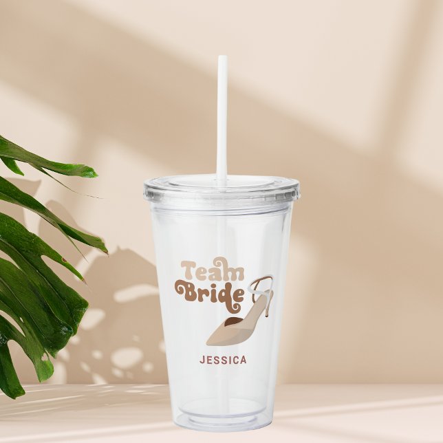 Cute Team Bride Brudens sida Personlig Take Away Mugg (Skapare uppladdad)