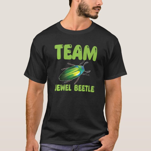 Cute Team Jewel Beetle Costume Buprestidae Kryp oc T Shirt (Framsida)