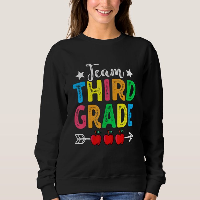 Cute Team Third Grade Teachers Students Back To Sc T Shirt (Framsida)