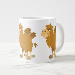 Cute Tecknad 2-Humped Camel Jumbo Mugg