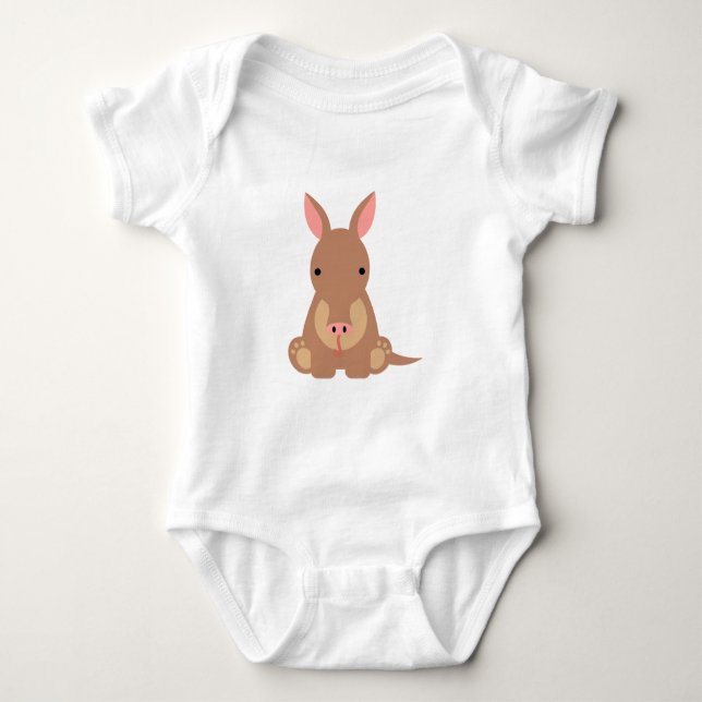 Cute Tecknad Aardvark Gift T Shirt (Framsida)