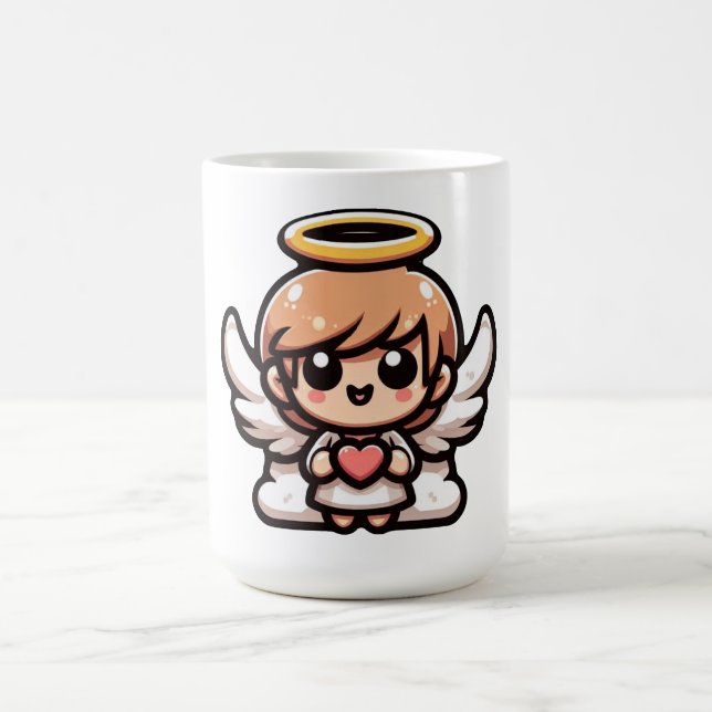 Cute Tecknad Angel Kaffemugg (Center)