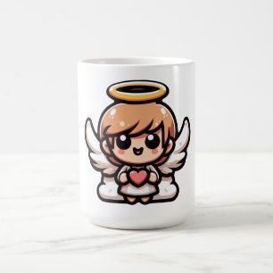 Cute Tecknad Angel Kaffemugg