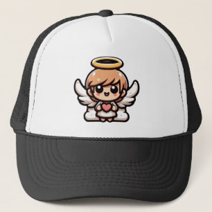 Cute Tecknad Angel Keps