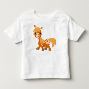 Cute Tecknad Appaloosa Pony-children T-shirt