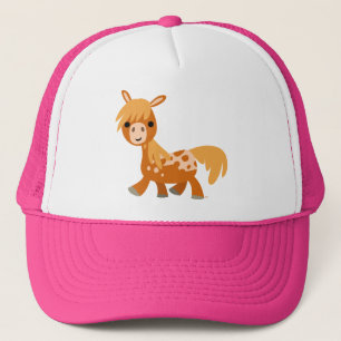 Cute Tecknad Appaloosa Pony truckerkeps