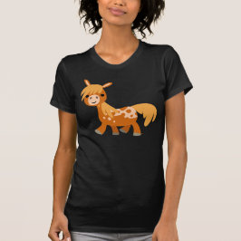 Cute Tecknad Appaloosa Pony Women T-shirt