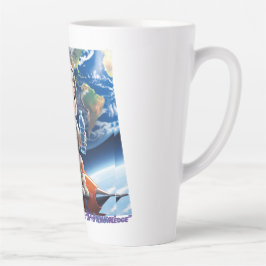 "Cute Tecknad Astronaut Rocket Kids Space Mugg