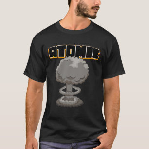 Cute tecknad atomic svamp-moln T-Shirt
