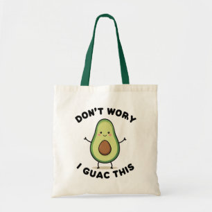 Cute Tecknad Avocado Tygkasse
