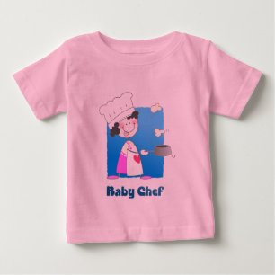 Cute Tecknad Baby Chef Tee Shirt