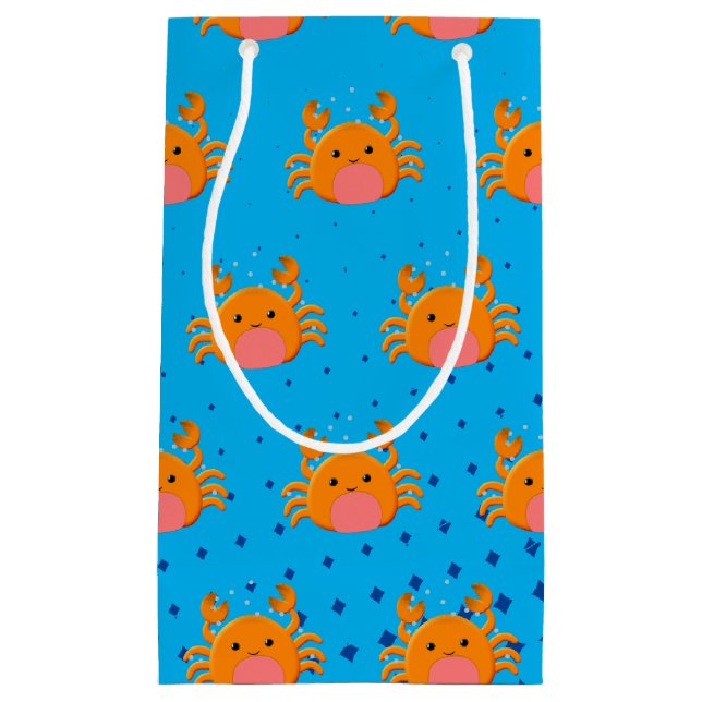 Cute Tecknad Baby Crab Blue Ocean (Framsidan)