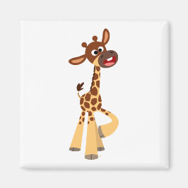 Cute Tecknad Baby Giraffe Magnet