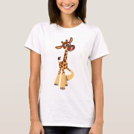 Cute Tecknad Baby Giraffe Women T-Shirt