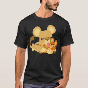 Cute Tecknad Baby Lejon Bath T-Shirt