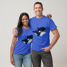 Cute Tecknad Baby Orca T-Shirt