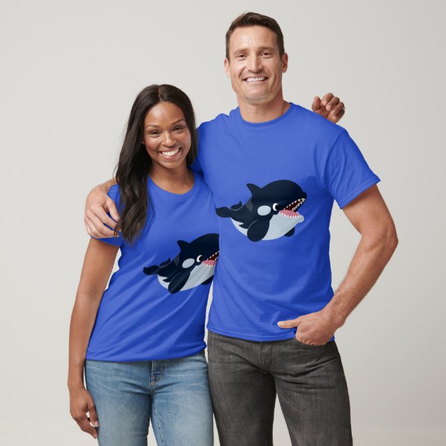 Cute Tecknad Baby Orca T-Shirt (Unisex)