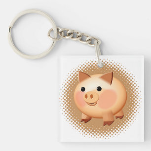 Cute Tecknad Baby Pig