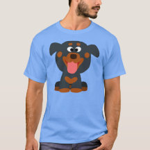 Cute Tecknad Baby Rottweiler T-Shirt
