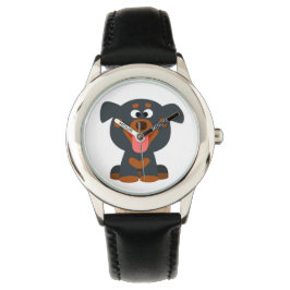 Cute Tecknad Baby Rottweiler Watch Armbandsur