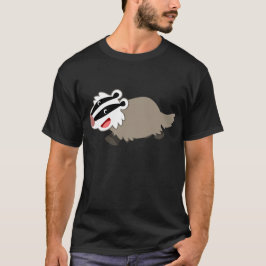 Cute Tecknad Badger T-Shirt