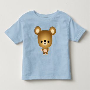 Cute Tecknad Bear Unge Baby T Shirt