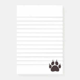 Cute Tecknad Black Cat Tass avtryck Längst Post-it Block