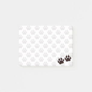 Cute Tecknad Black Kattunge Tass avtryck Post-it Block