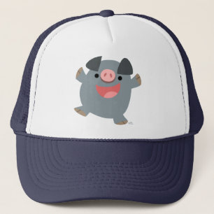 Cute Tecknad Bouncy Gris Hat Keps