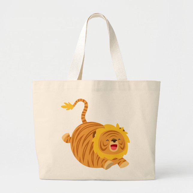 Cute Tecknad Bouncy Liger Bag Jumbo Tygkasse (Framsidan)