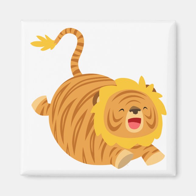 Cute Tecknad Bouncy Liger Magnet (Framsidan)