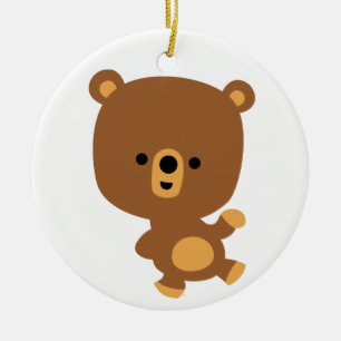 Cute Tecknad 'Bra Vibe' Bear Ornament
