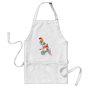 Cute Tecknad Bremen Town Musician Apron Förkläde