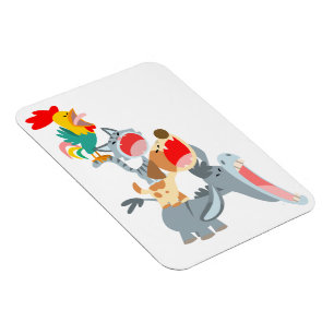 Cute Tecknad Bremen Town Musikers Flexible Magnet