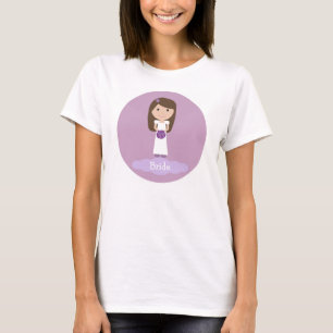 Cute tecknad Bride T-skjorta Tee Shirt