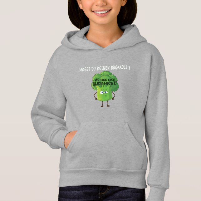 Cute Tecknad Broccoli du gillar inte Broccoli Ho T Shirt (Framsida)