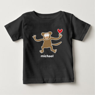 Cute Tecknad Brown Monkey Roligt Barn T-Shirt