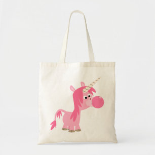 Cute Tecknad Bubble Gum Unicorn Bag Tygkasse