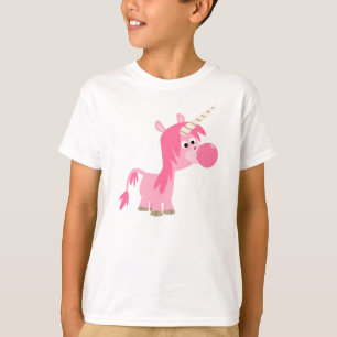 Cute Tecknad Bubble Gum Unicorn Children T-Shirt