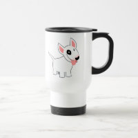 Cute Tecknad Bull Terrier Mugg
