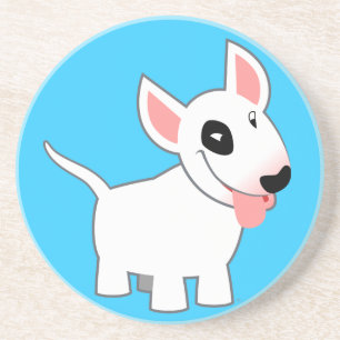 Cute Tecknad Bull Terrier Underlägg