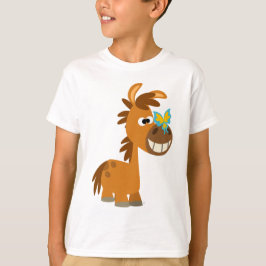 Cute Tecknad Butterfly Pony Children T-Shirt