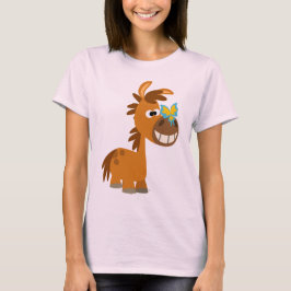 Cute Tecknad Butterfly Pony WomenT-Shirt Tröja