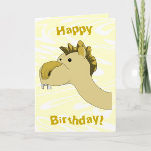 Cute Tecknad Camel. Födelsedag Kort