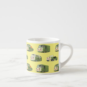 Cute Tecknad Cars Lineup Espressomugg