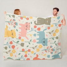 Cute tecknad Cats Sömlös Mönster