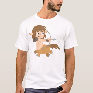Cute Tecknad Centaur Sagittarius Children T-Shirt