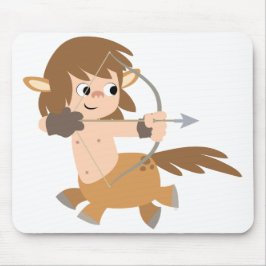 Cute Tecknad Centaur Sagittarius Mousepad Musmatta