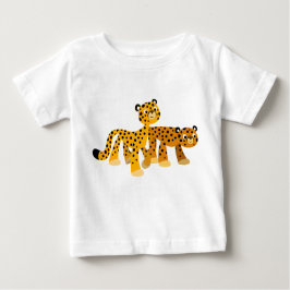 Cute Tecknad Cheetahs Baby T-Shirts